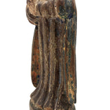 Antique Carved and Painted (Polychrome) Praying Holy Woman