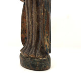 Antique Carved and Painted (Polychrome) Praying Holy Woman