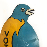 Massachusetts Woman Suffrage Assoc. Tin Blue Bird Hanger, 1915