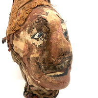 Amazing Old Punch and Judy Show Puppet Heads, A Pair