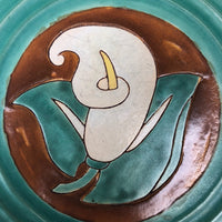San Jose Pottery Calla Lily Plate
