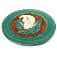 San Jose Pottery Calla Lily Plate