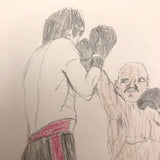 Boxing Match Drawing, Second Batch, Drawing 1