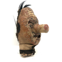 Amazing Old Punch and Judy Show Puppet Heads, A Pair