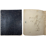 John C. Mendall's 19th C. School Notebook Filled with All Sorts of Stuff!