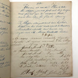 John C. Mendall's 19th C. School Notebook Filled with All Sorts of Stuff!