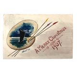 G.A. Hunt Hand-Painted Postcards, Xmas and Chum - SOLD INDIVIDUALLY
