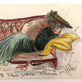 G.A. Hunt Hand-Painted Postcards, Xmas and Chum - SOLD INDIVIDUALLY