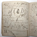 John C. Mendall's 19th C. School Notebook Filled with All Sorts of Stuff!