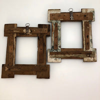 Matching Pair of Antique Tramp Art Frames