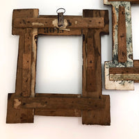 Matching Pair of Antique Tramp Art Frames