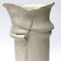 One-of-a-Kind, Stunning Sculptural White Ceramic Vase