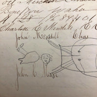 John C. Mendall's 19th C. School Notebook Filled with All Sorts of Stuff!