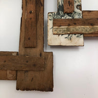Matching Pair of Antique Tramp Art Frames