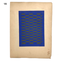 Antique Schoolgirl Colorful Double-sided Cut, Woven and Punched Paper Works - Sold Individually