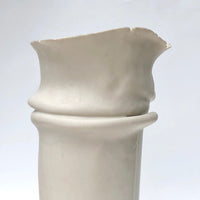 One-of-a-Kind, Stunning Sculptural White Ceramic Vase