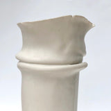 One-of-a-Kind, Stunning Sculptural White Ceramic Vase