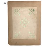Antique Schoolgirl Colorful Double-sided Cut, Woven and Punched Paper Works - Sold Individually