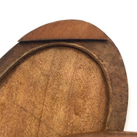 Swiveling Antique Wooden Sweetheart Frame