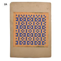 Antique Schoolgirl Colorful Double-sided Cut, Woven and Punched Paper Works - Sold Individually