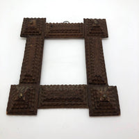 Matching Pair of Antique Tramp Art Frames