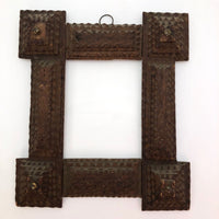 Matching Pair of Antique Tramp Art Frames