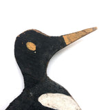 Old Painted Wooden Field Decoy (with Lots of Shot Marks)