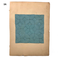 Antique Schoolgirl Colorful Double-sided Cut, Woven and Punched Paper Works - Sold Individually