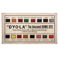 DYOLA Victorian Era Color Sample Trade Card