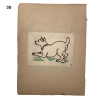 Antique Schoolgirl Colorful Double-sided Cut, Woven and Punched Paper Works - Sold Individually