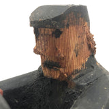 Hard-carved Man in Black with Mullet on (Three-wheeled) Motorcycle