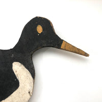 Old Painted Wooden Field Decoy (with Lots of Shot Marks)