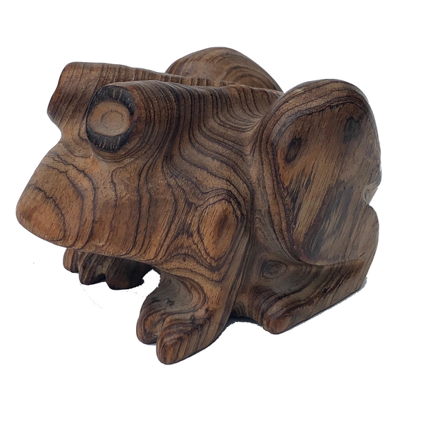 C.M. Copeland Carved Wood Frog