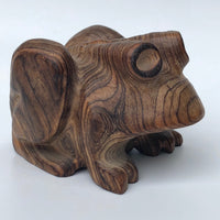 C.M. Copeland Carved Wood Frog