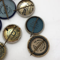 Vintage Red Cross Pins - Set of Five