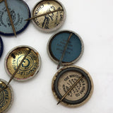 Vintage Red Cross Pins - Set of Five