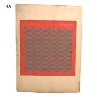 Antique Schoolgirl Colorful Double-sided Cut, Woven and Punched Paper Works - Sold Individually