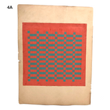 Antique Schoolgirl Colorful Double-sided Cut, Woven and Punched Paper Works - Sold Individually