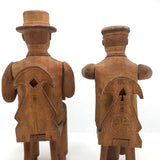 Beautifully Carved Folk Art Musicians, Presumed Swiss or German c. 1930s - SOLD INDIVIDUALLY