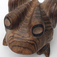 C.M. Copeland Carved Wood Frog