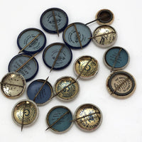 Vintage Red Cross Pins - Set of Five