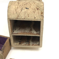 Wonderfully Curious Folk Art Cradle with Drawers