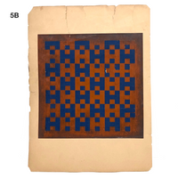 Antique Schoolgirl Colorful Double-sided Cut, Woven and Punched Paper Works - Sold Individually