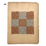 Antique Schoolgirl Colorful Double-sided Cut, Woven and Punched Paper Works - Sold Individually