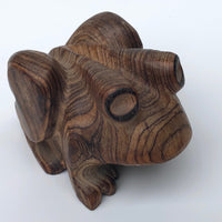 C.M. Copeland Carved Wood Frog
