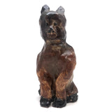 Fabulous Large, Very Heavy, Clay Cat Sculpture (Doorstop?)