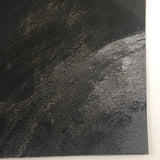 Mixed Media Antique Folk Art Sandpaper Painting of Gentleman