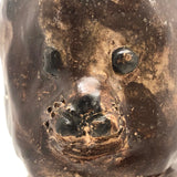 Fabulous Large, Very Heavy, Clay Cat Sculpture (Doorstop?)