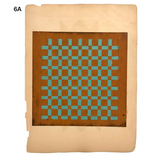 Antique Schoolgirl Colorful Double-sided Cut, Woven and Punched Paper Works - Sold Individually