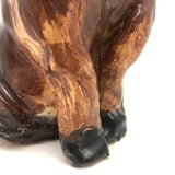 Fabulous Large, Very Heavy, Clay Cat Sculpture (Doorstop?)